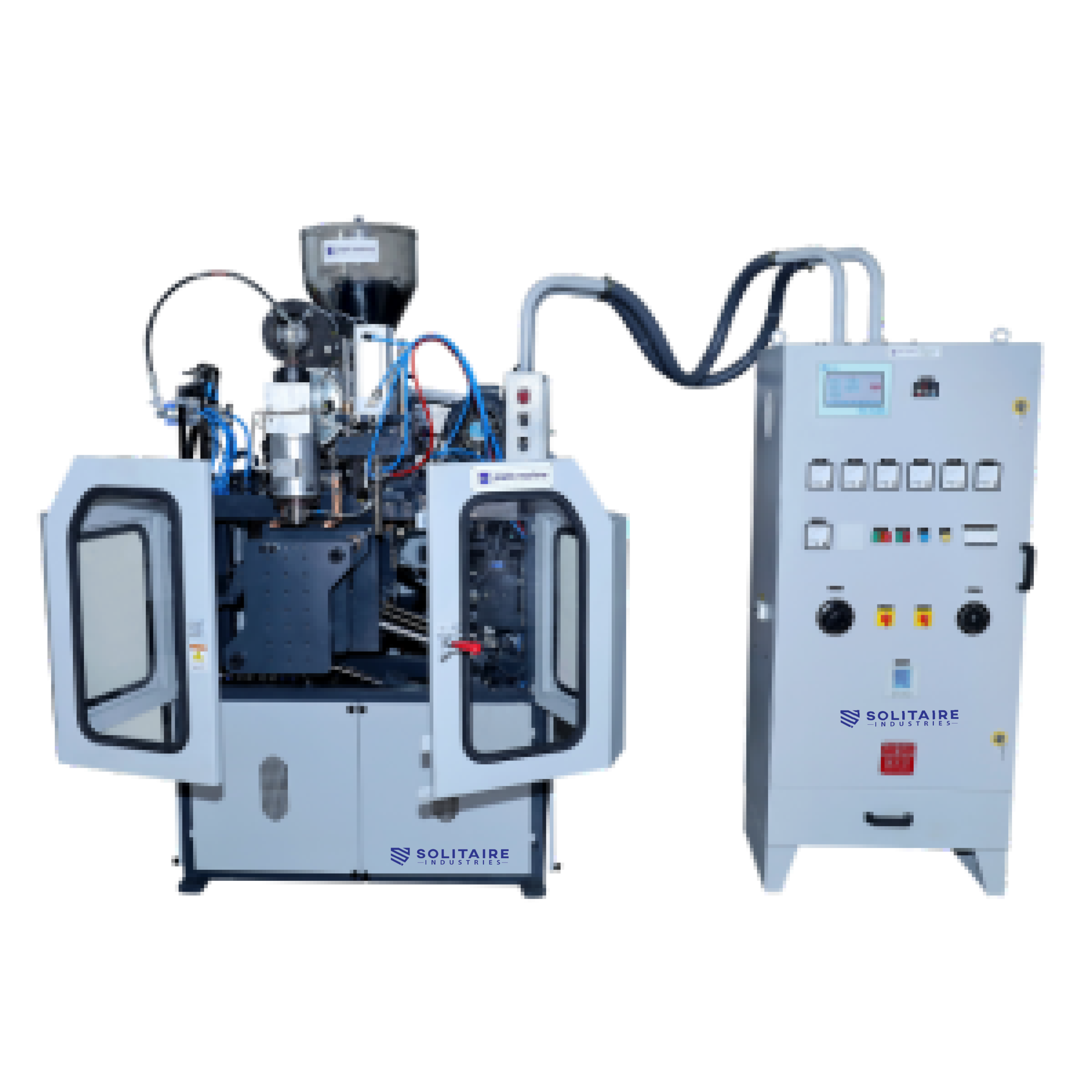 Auto Deflashing Blow Moulding Machine